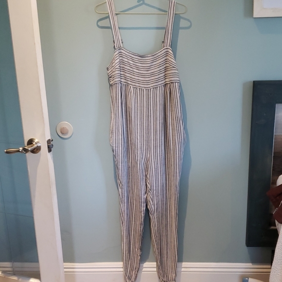 Lilyful Pants - Lilyful Striped Summer Overalls w/Pockets